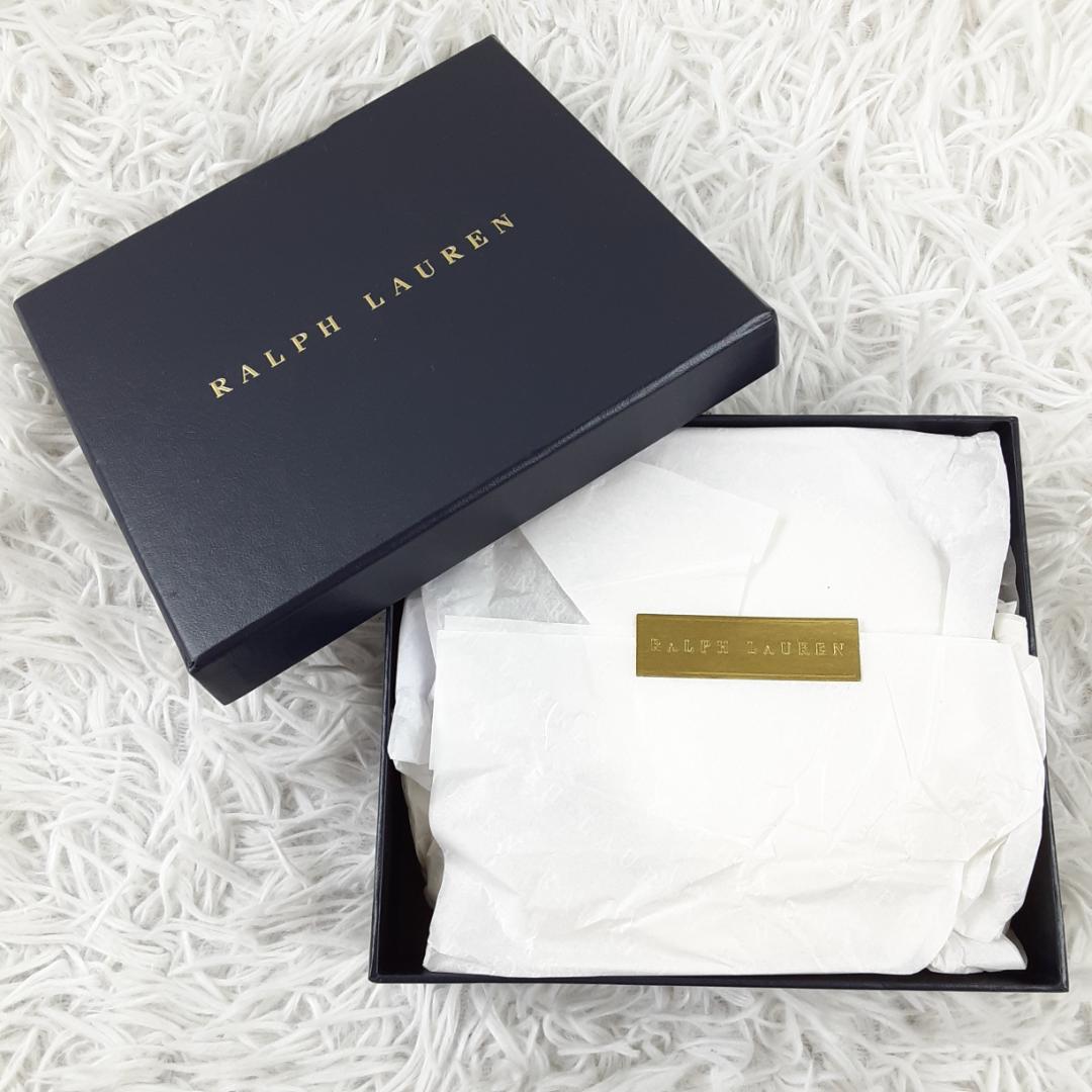 美品◎RALPH LAUREN アクセサリーケース シルバー 円型 保存箱付き