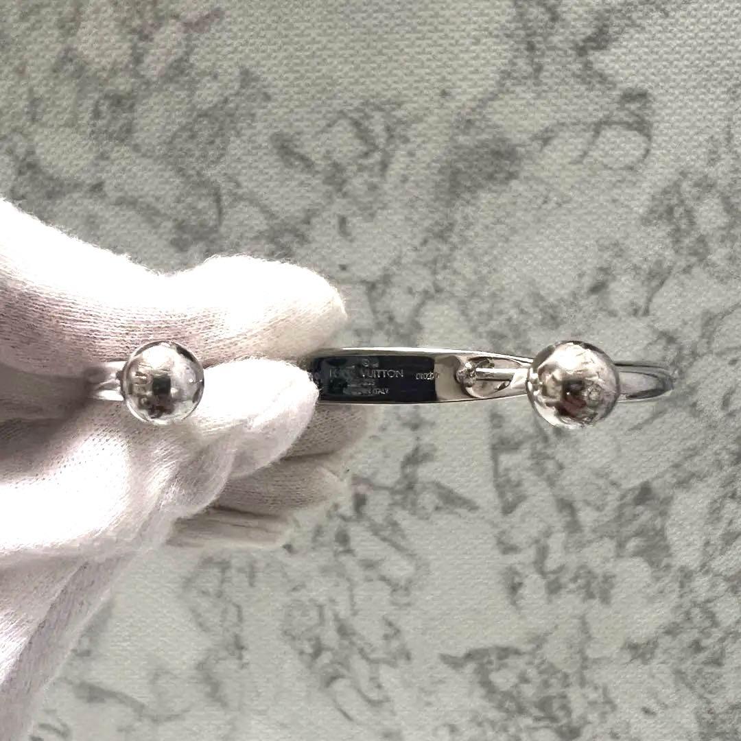 ルイヴィトン ジョンク モノグラム バングル シルバー メンズ 保存袋付き