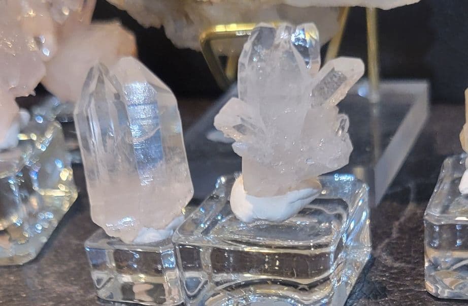 ヒマラヤ水晶 ♡可愛いミニュアセット♡マニハール原石クラスターキラキラ透明感抜群