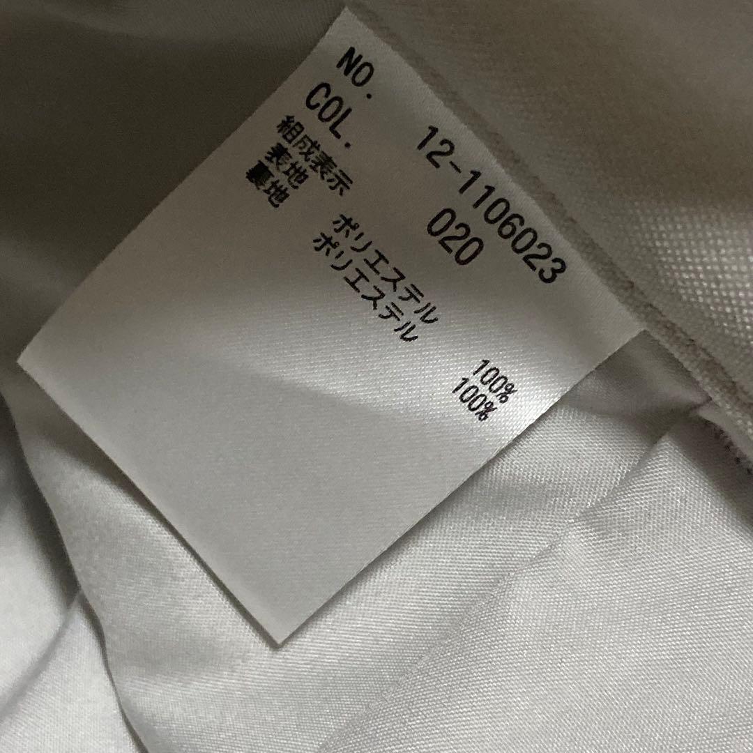 PLST 洗濯機で洗える ノーカラー ジャケット パンツ ベルト スーツ