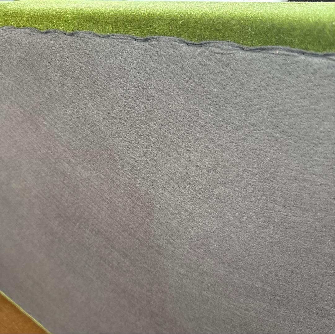 カリモク60 ロビーチェア　3シーター　モケットグリーン