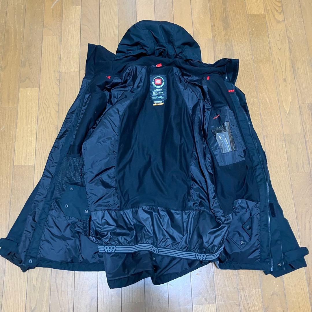 686 SIXEIGHTSIX スノーボードウェア ジャケット ブラック グレー