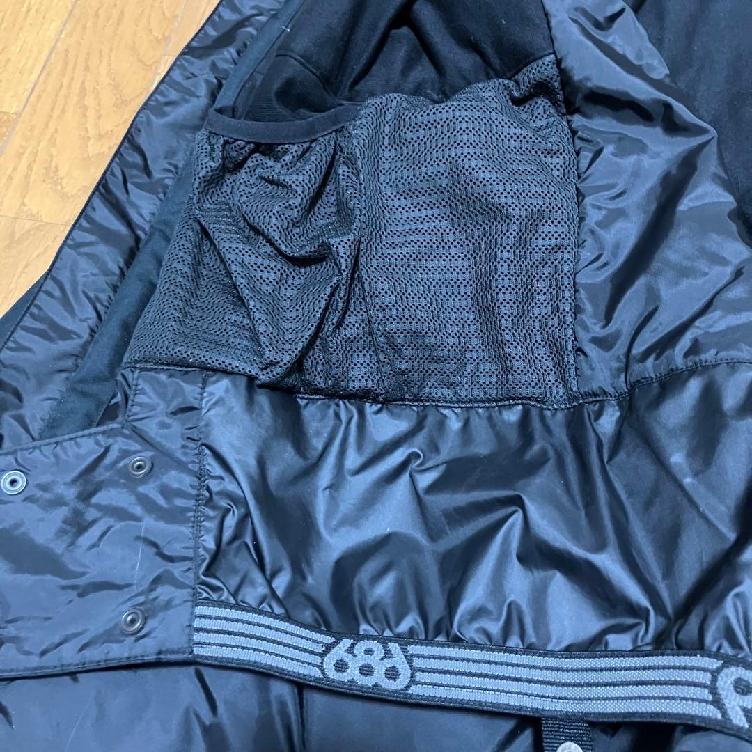 686 SIXEIGHTSIX スノーボードウェア ジャケット ブラック グレー