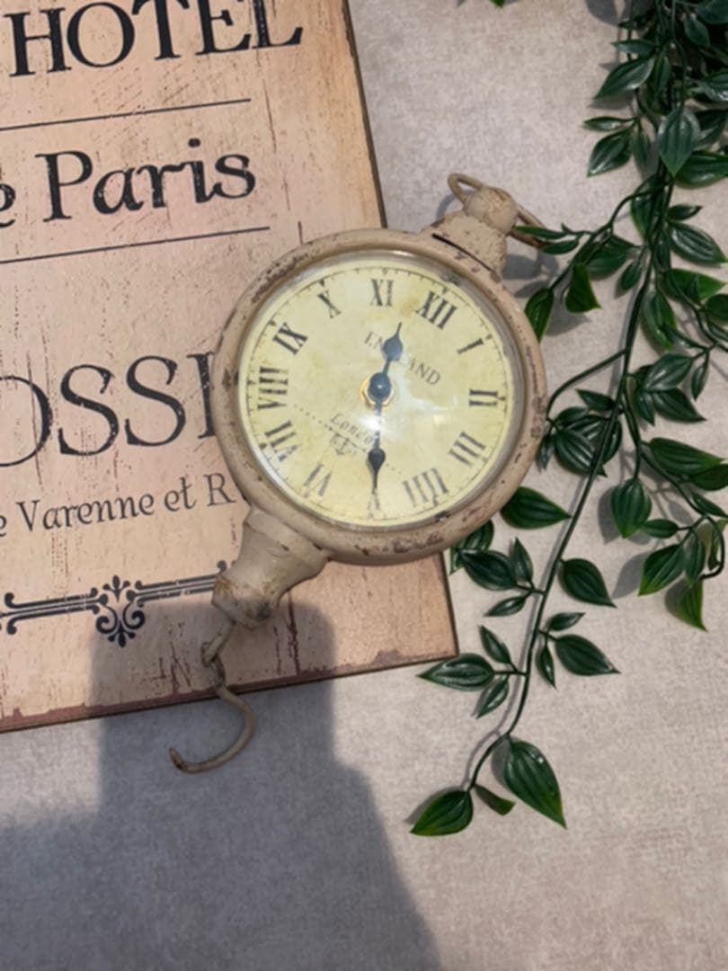 アンティーク　時計　サインボード