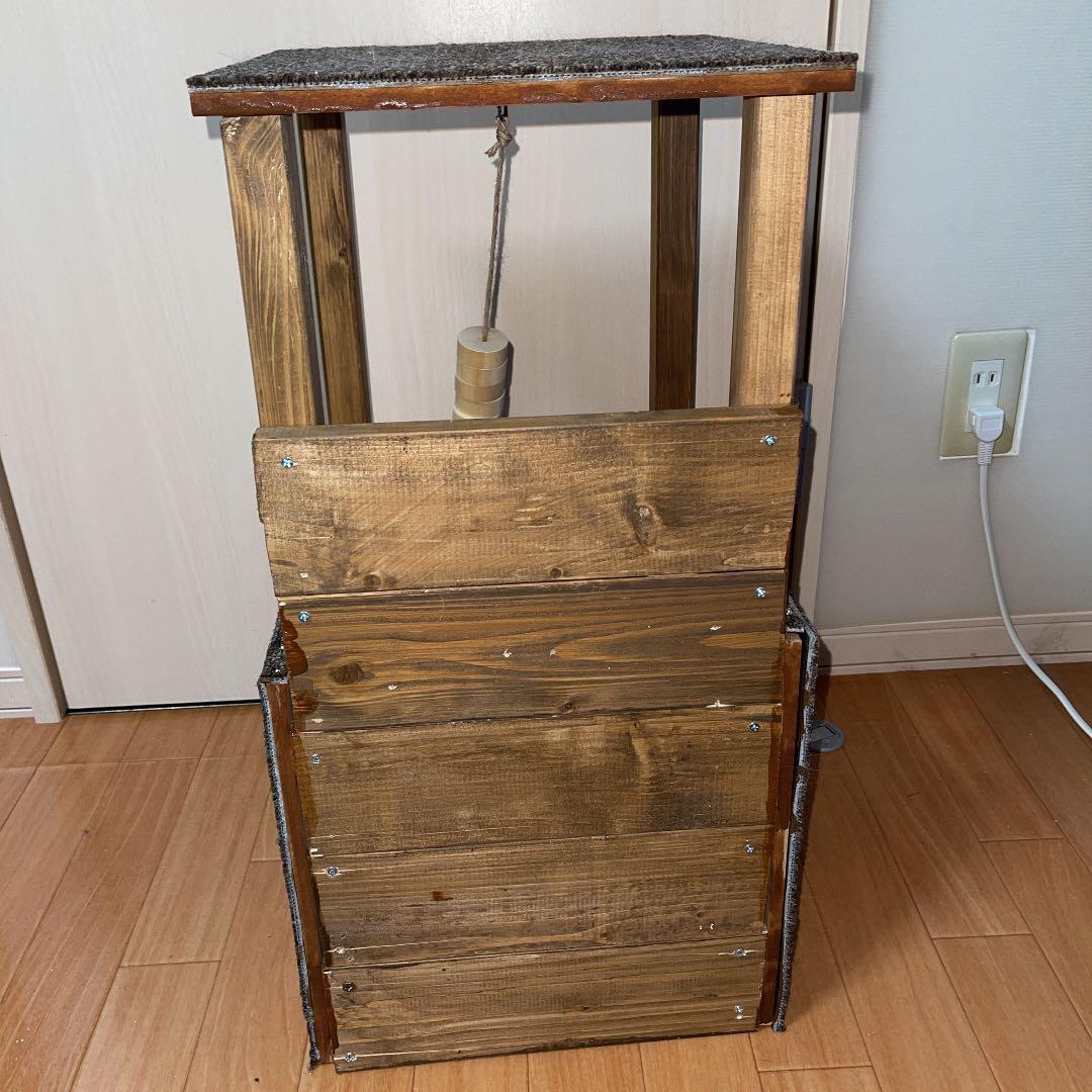 キャットタワー　DIY 幅約31cm×奥行約30.5cm×高さ約61.5cm