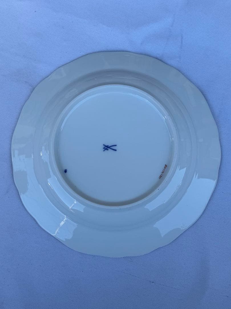 未使用 最高峰 Meissen マイセン 朱金オニオン プレート 6枚　18cm