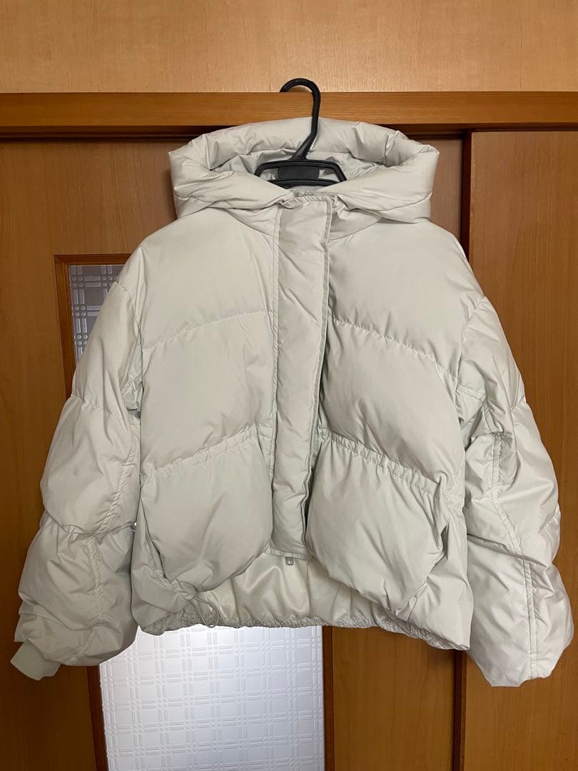 美品　FRAY I.Dフードドロストショートダウンコート　WHT サイズ0
