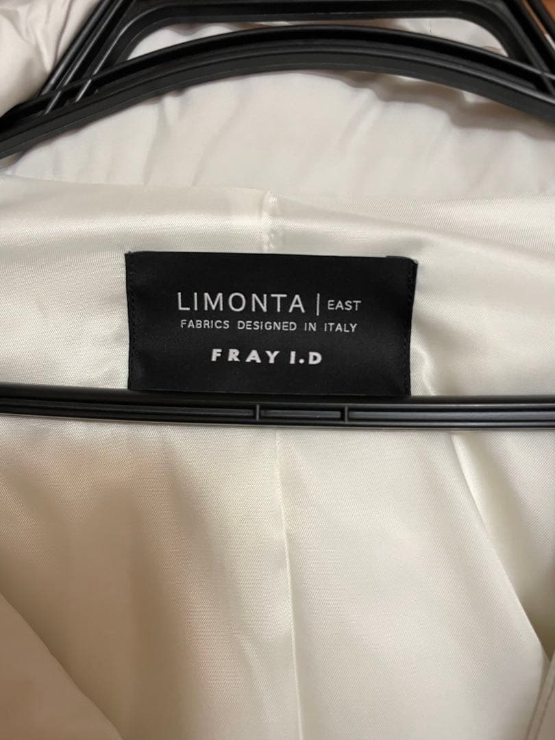 美品　FRAY I.Dフードドロストショートダウンコート　WHT サイズ0