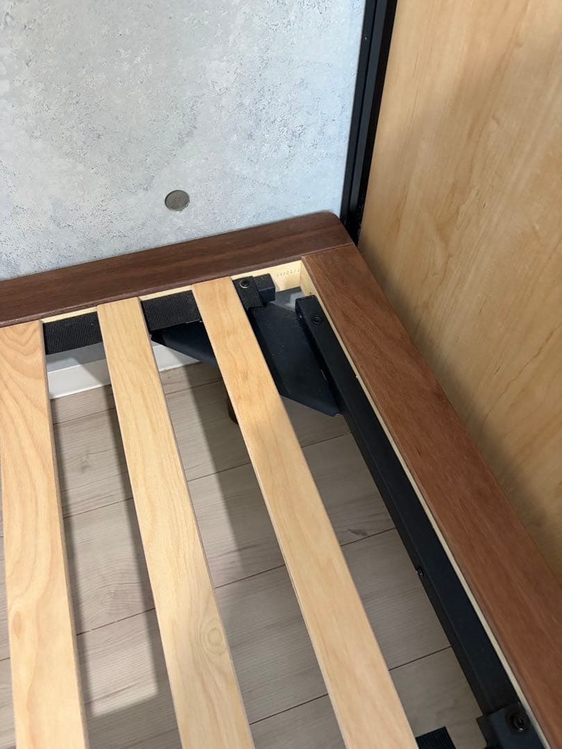 【無印良品】セミダブルベッドフレーム ウォールナット