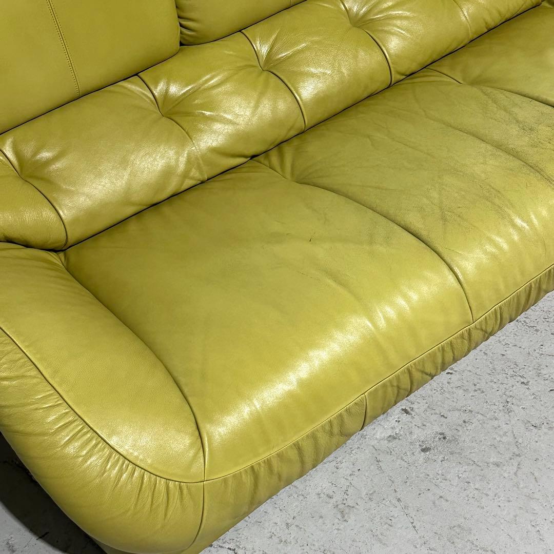 昭和レトロ karimoku カリモク 本革ソファ 3人掛｜ZTシリーズ応接家具