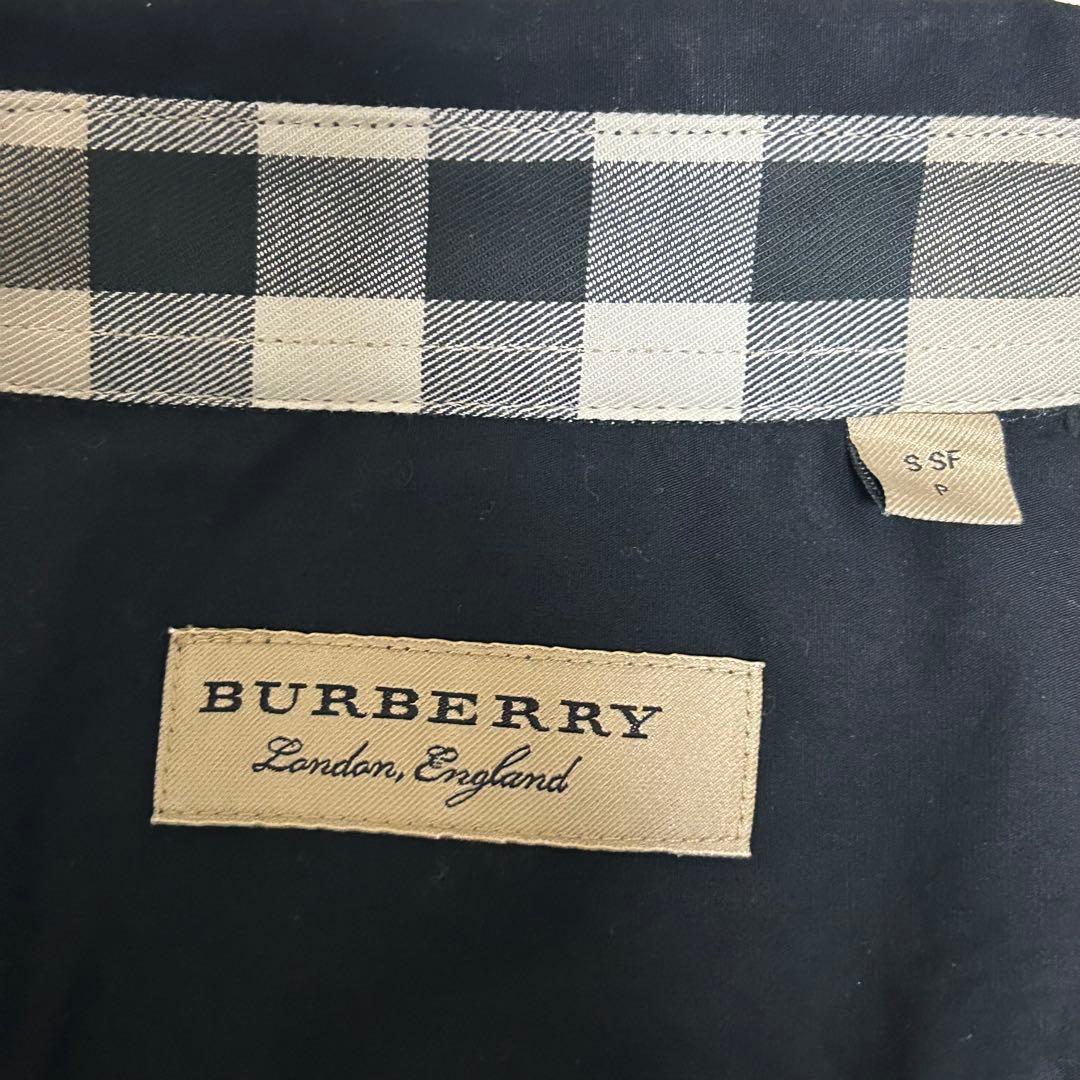 【現行タグ】 BURBERRY LONDON 長袖シャツ ブラック チェック S