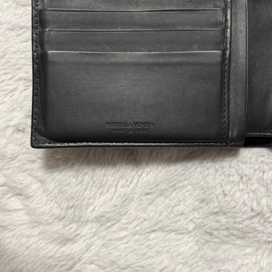 【1/30まで値下げ】Bottega Veneta 黒 二つ折り財布