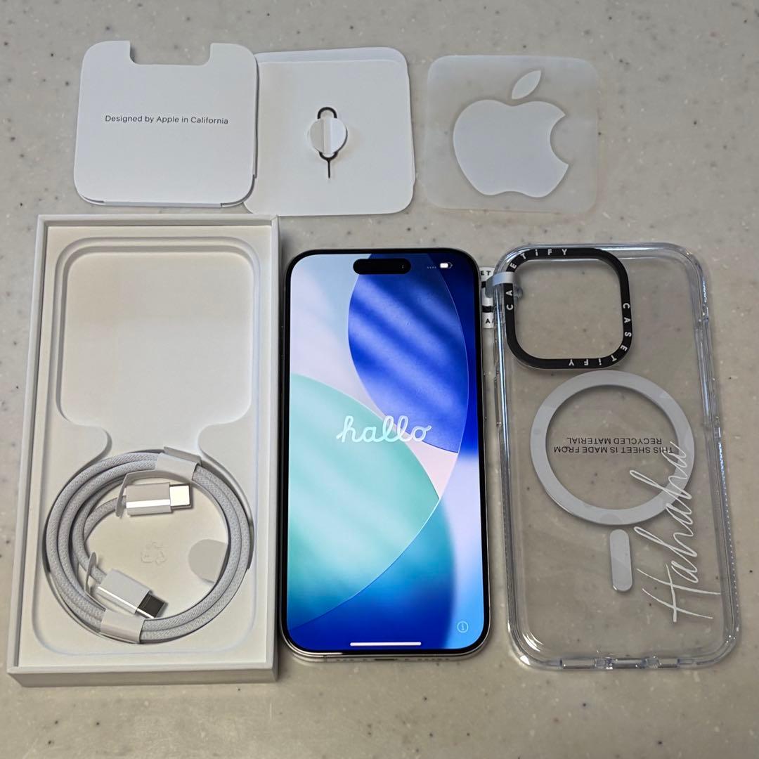 最終値下げ！iPhone15Pro 512GB ホワイトチタニウム SIMフリー