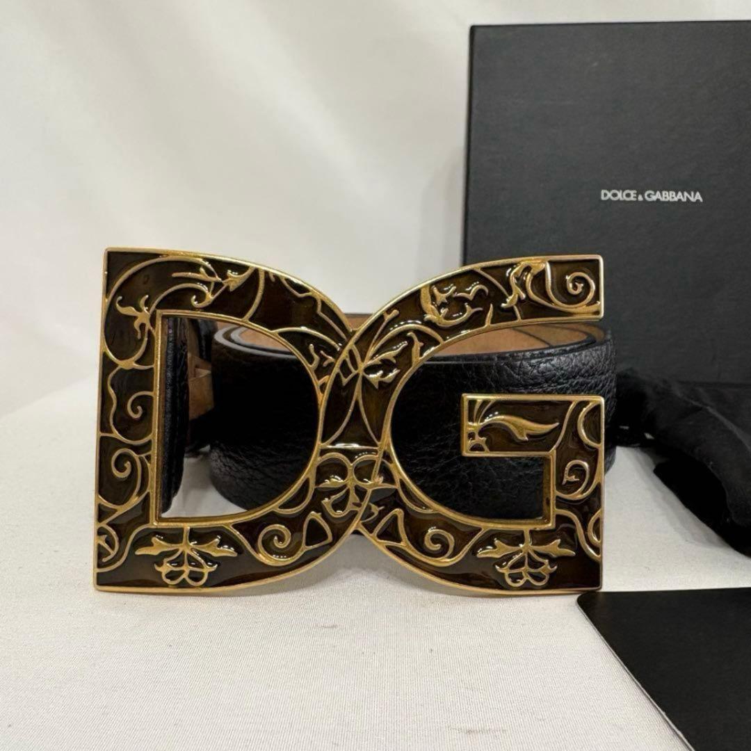 ドルチェ&ガッバーナ ローズ ベルト レザー y2k swag archive