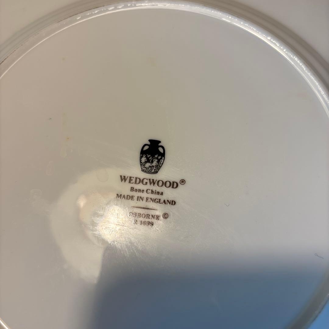  ボーンチャイナ 花柄皿 3点セット