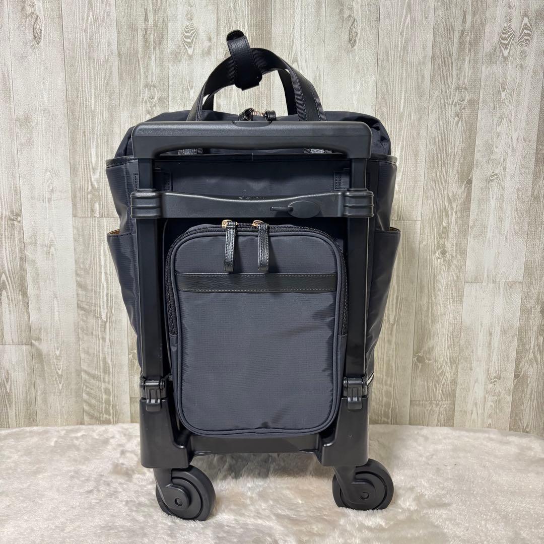 ⭐️美品⭐️スワニー キャリーバッグ 4輪ストッパー付　黒　リボン