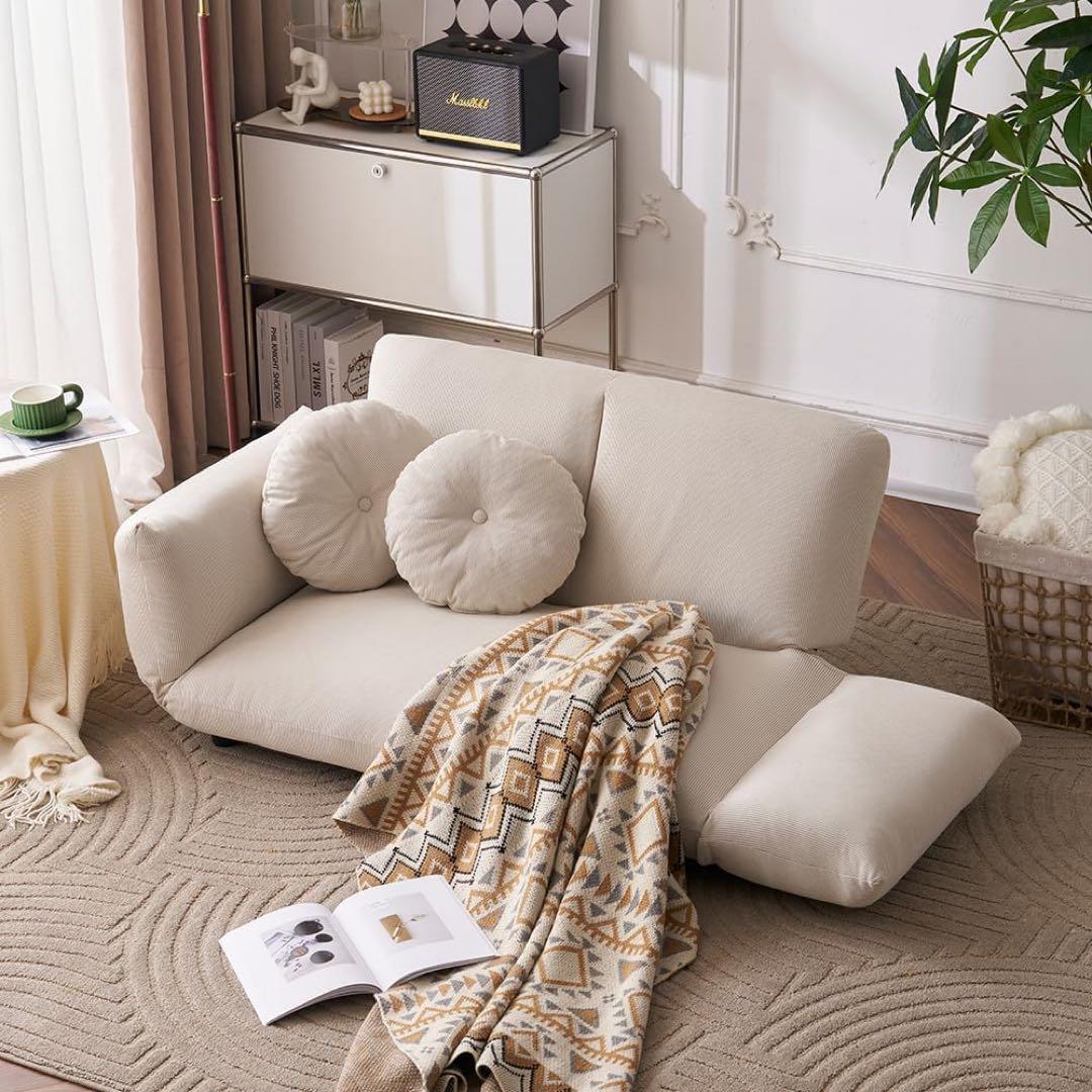 ソファーベッド ソファー 2人掛け ローソファ リクライニング