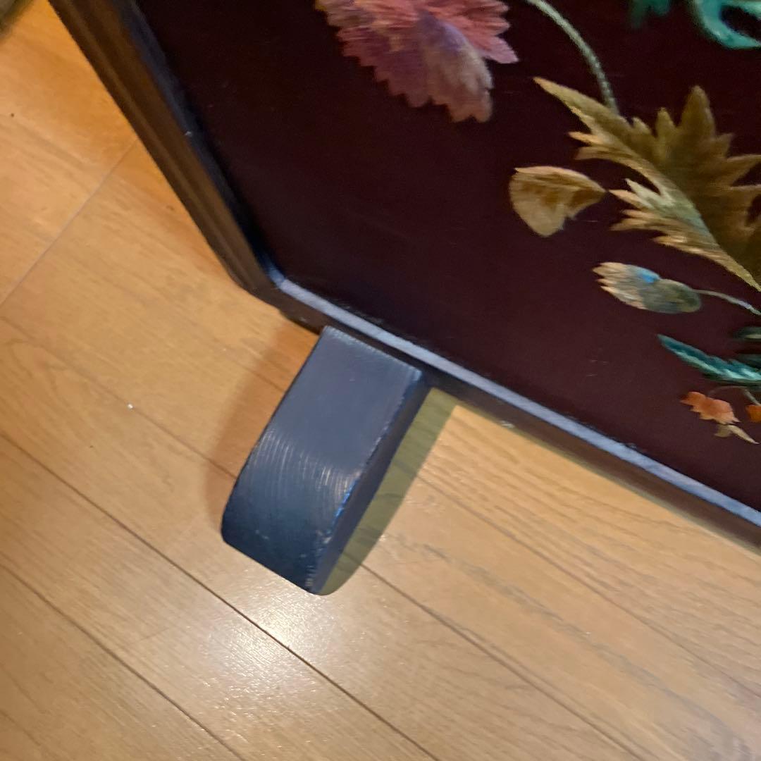 花柄刺繍 木製パーテーション