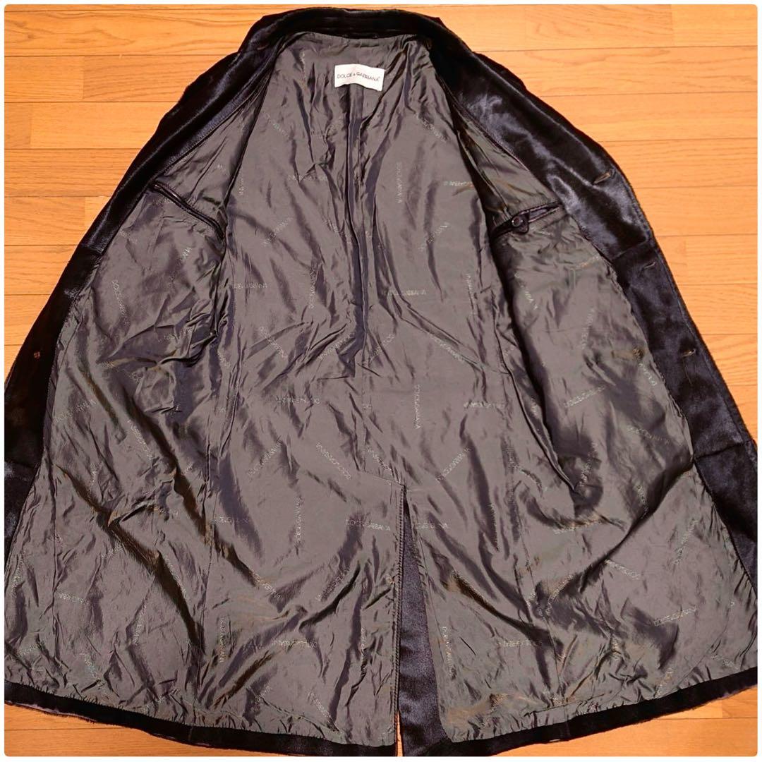 【本日最終超大特価‼︎】90S ドルチェ&ガッバーナ ハラコレザーチェスターコート