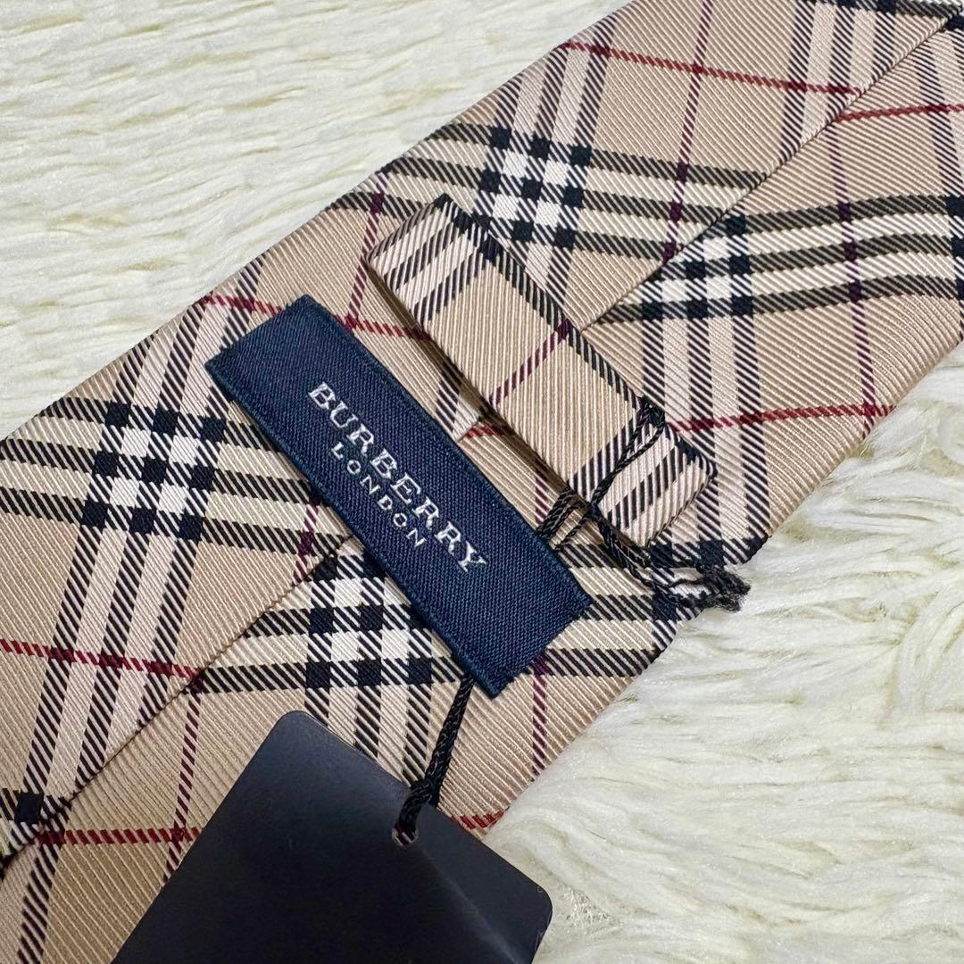 未使用 BURBERRY LONDON バーバリー ネクタイ ノバチェック