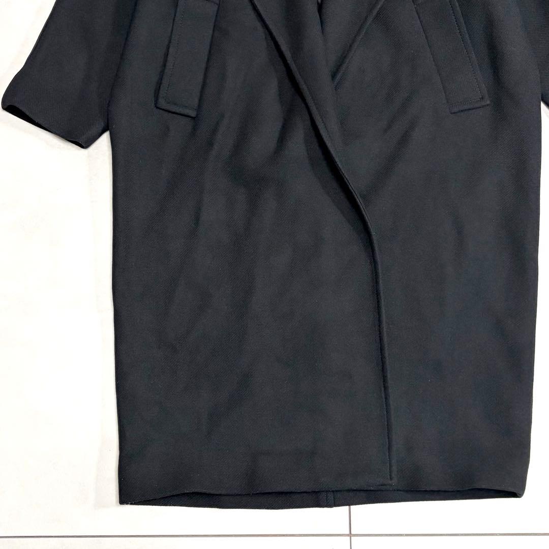 スマイルくん＾＾さま ザラ✳︎ロングガウンコート　マンテコ　ウール　ブラック　ショ