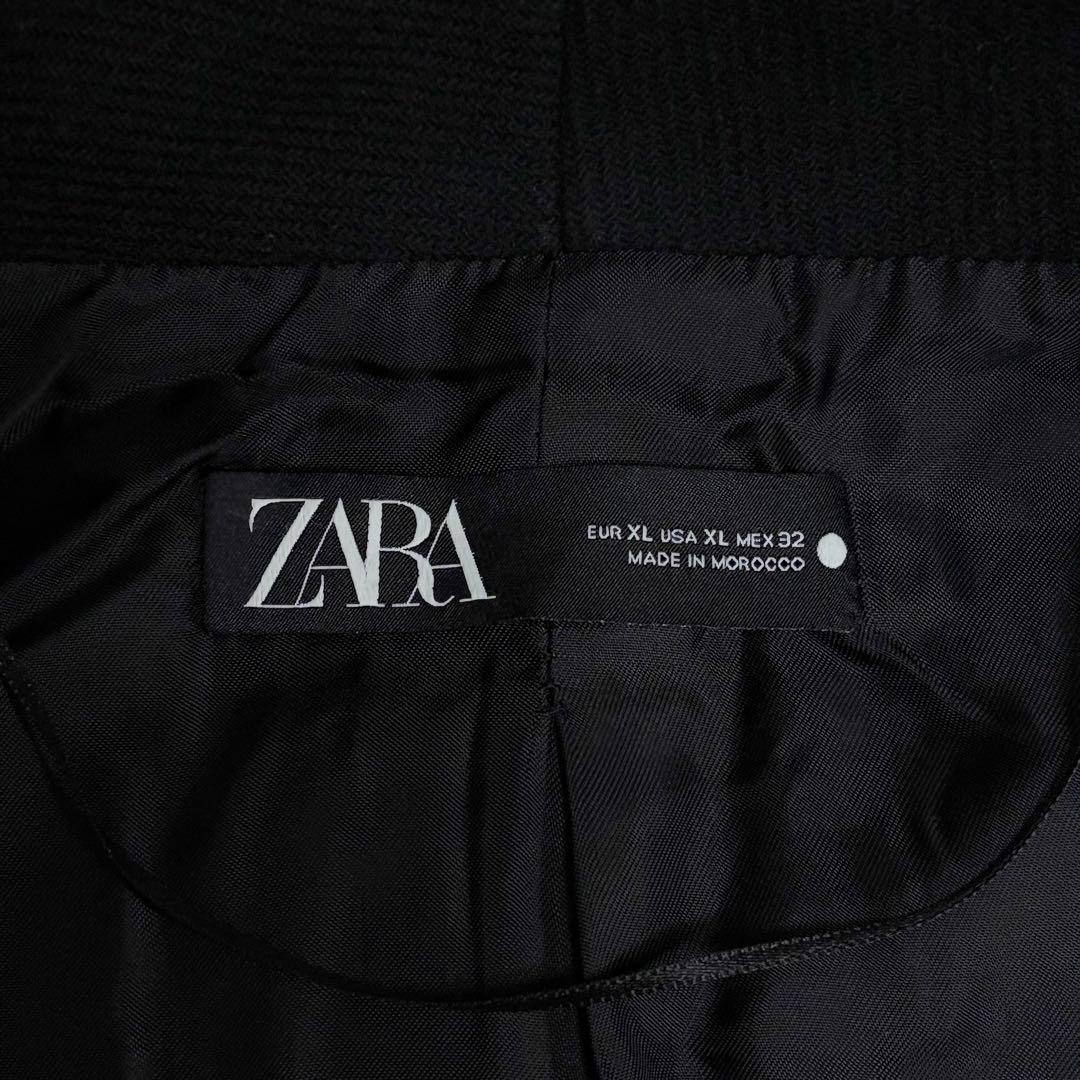 スマイルくん＾＾さま ザラ✳︎ロングガウンコート　マンテコ　ウール　ブラック　ショ