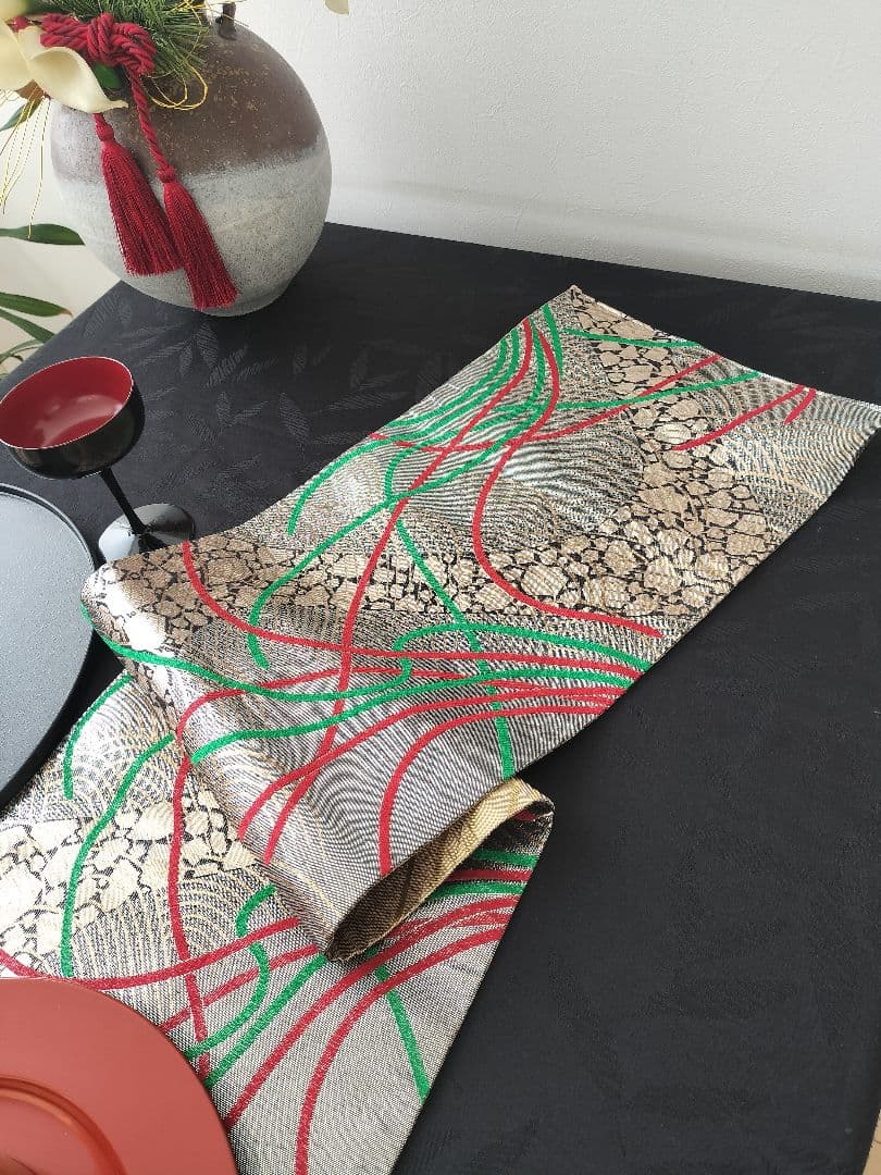 A960★逸品‼️全通帯‼️ひな祭り‼️テーブルランナー2m15cm