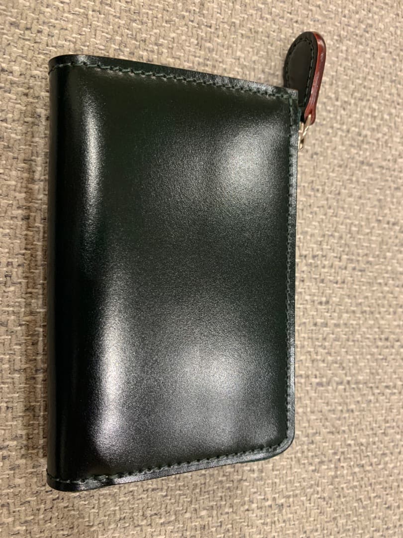 ガンゾ　コードバンL字ファスナー小銭入れ