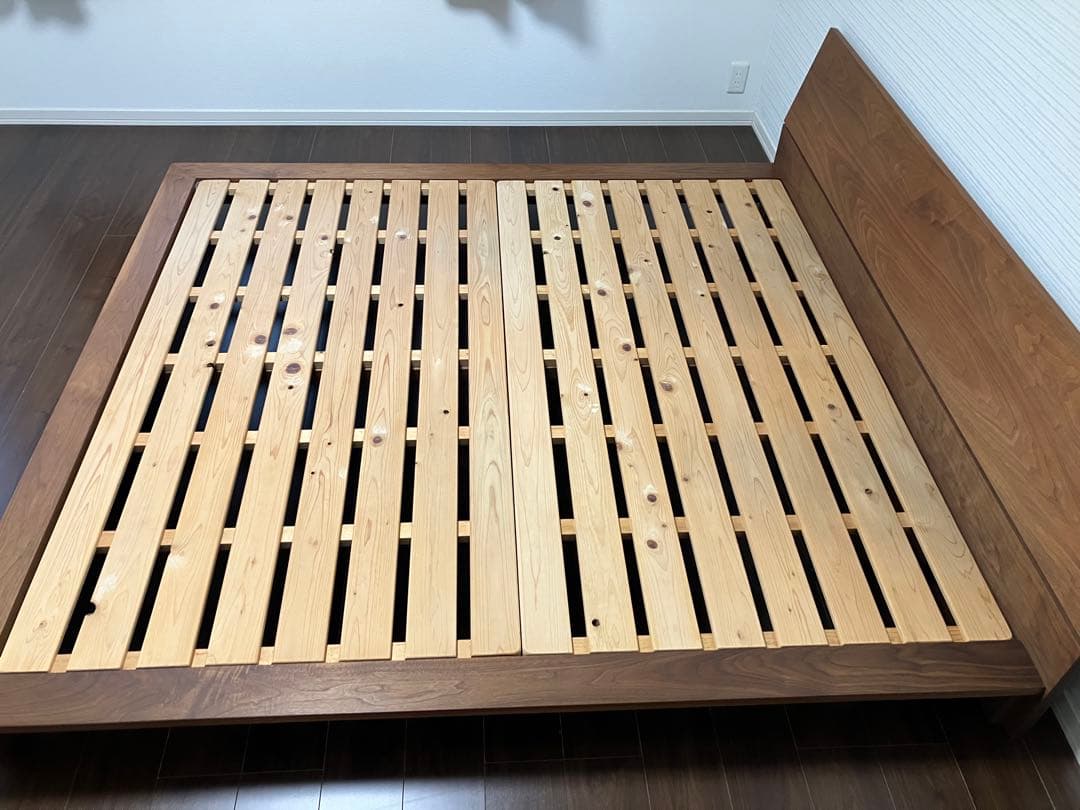 MASTERWAL モアレス ベッド キング WN（ウォールナット）