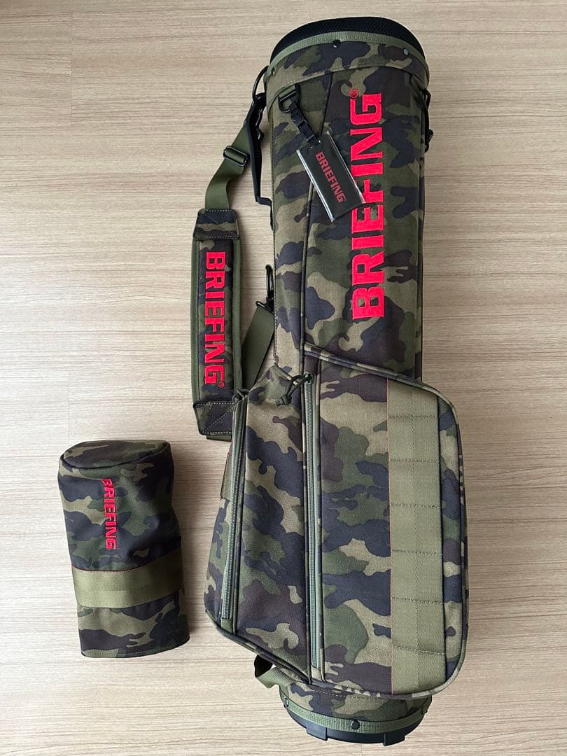 【超美品】ブリーフィング キャディバッグ ヘッドカバーセット