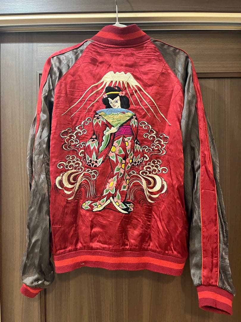 ゲリラ割り 希少 スカジャン スクリプト SCRIPT 芸者 花旅楽団