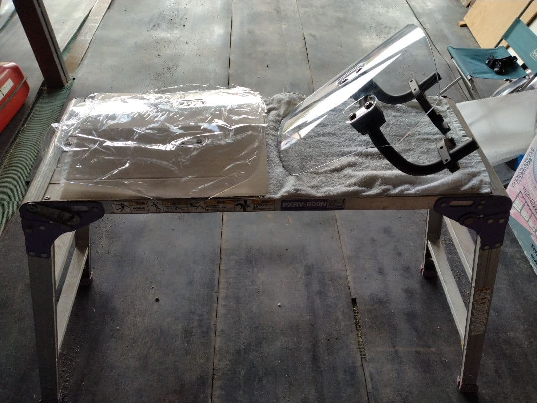 CT125 ジータアドベンチャーウインドシールドラージ STDシールド付き