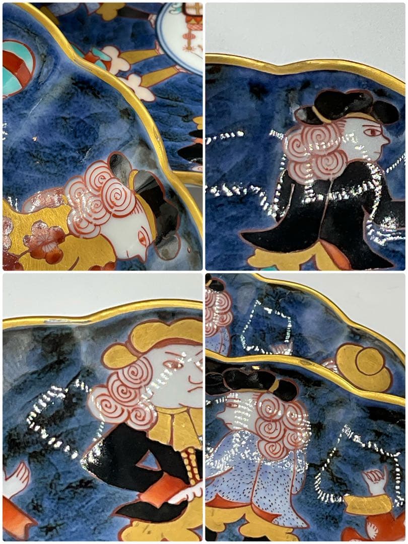 福右衛門窯　古伊万里　皿　染錦献上手　福右衛門