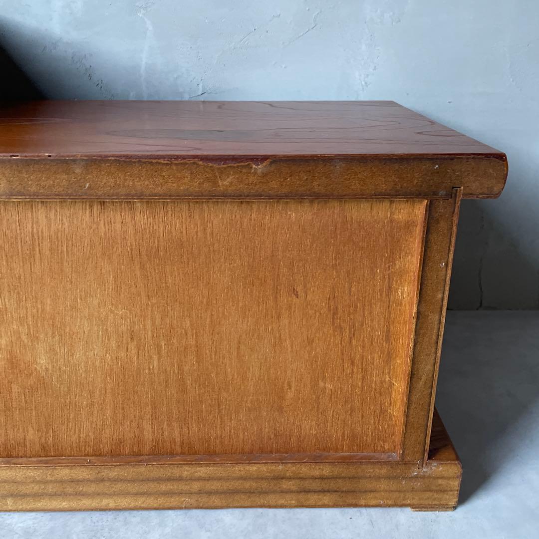 木製 欅調 違い棚 置床 和風家具 AVボード 和室