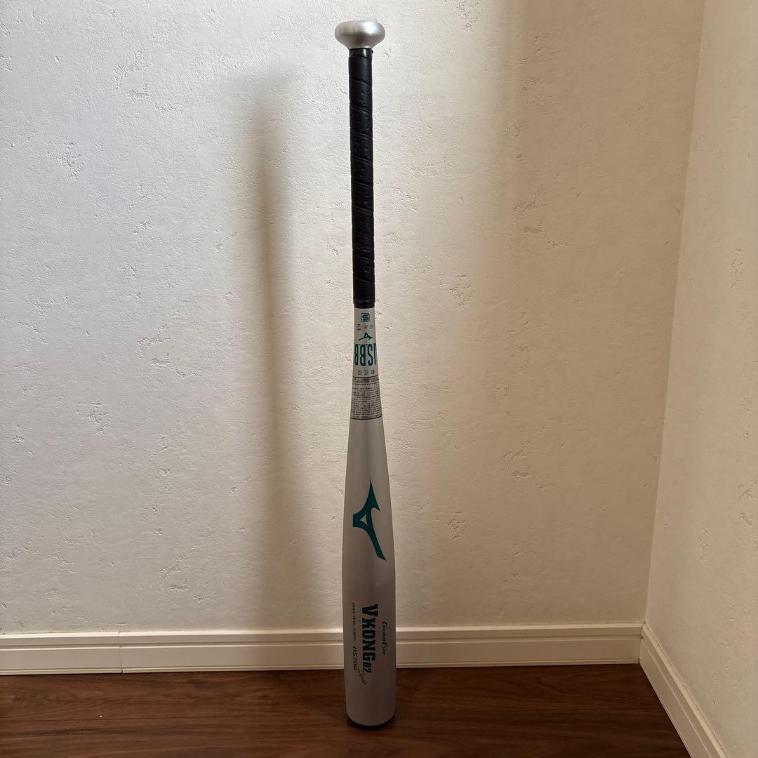 ミズノ　Vコング02 Light 軟式野球 金属バット 83cm ミドルバランス
