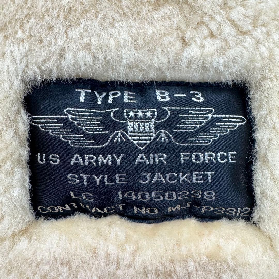美品 ムートンジャケット B3 フライトジャケット レザー ボア ブラウン XL