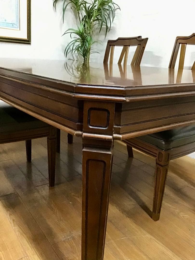 管376☆マルニ☆maruni☆地中海☆ダイニングテーブル☆チェア4脚