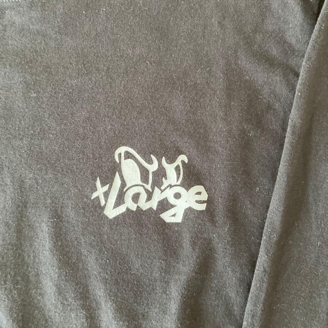 XLARGE ブラック ロングスリーブ Tシャツ S ダウン