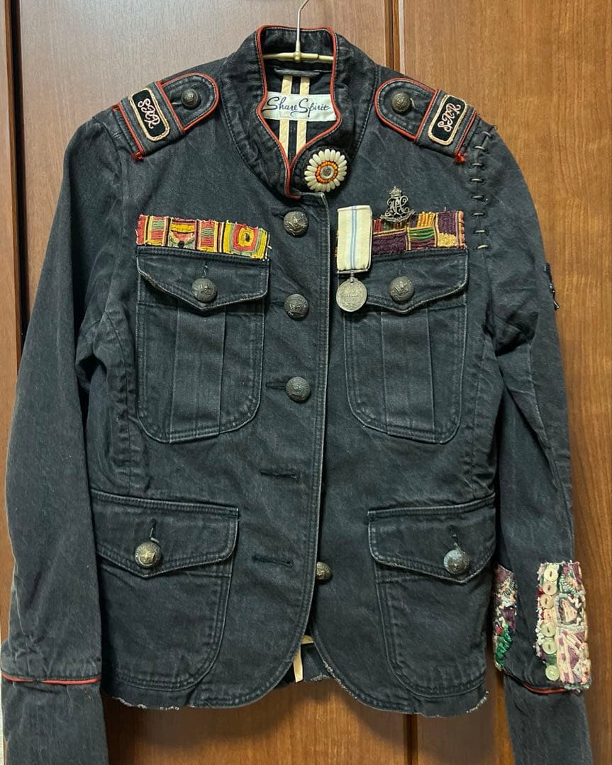 Share Spirit ミリタリージャケット ブラック