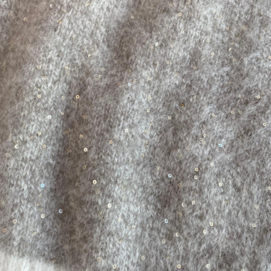 コキンちゃんユナイテッドアローズ　フォックスカシミヤ スパンコール