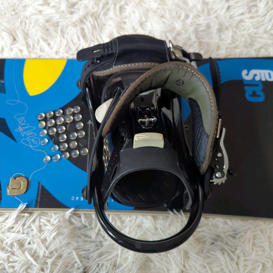 バートン カスタム スノーボード サロモン ビンディングセット 156cm