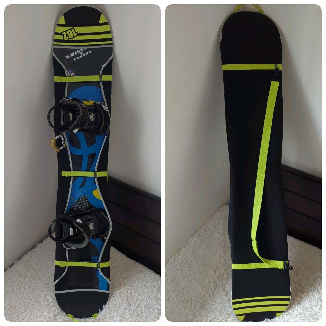 バートン カスタム スノーボード サロモン ビンディングセット 156cm