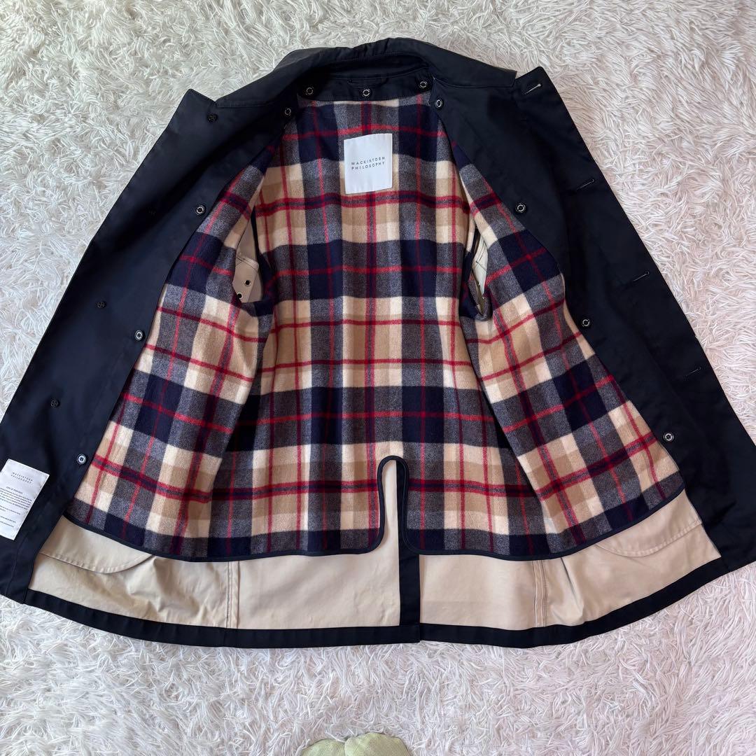 極美品/現行✨マッキントッシュ ステンカラーコート ダンゲルド ライナー 濃紺