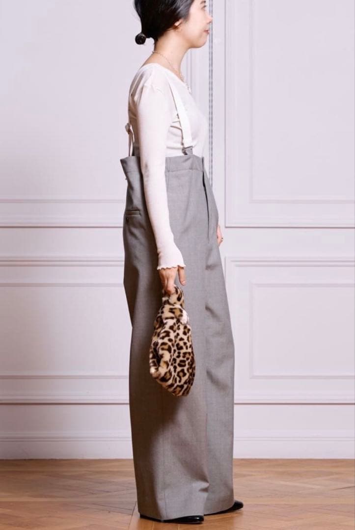 IENA LA BOUCLE ウールサージオーバーパンツ