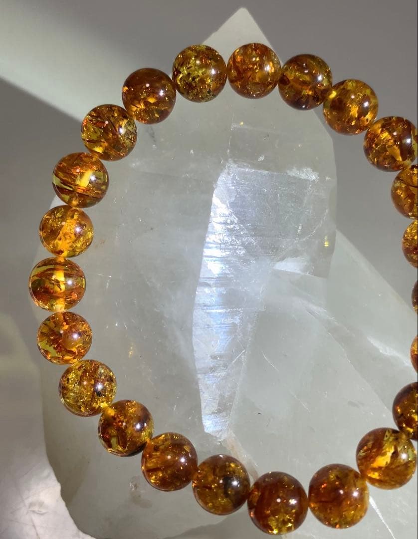 ⭐️天然⭐️琥珀　アンバー　バルト海産　ブレスレット　高品質❣️
