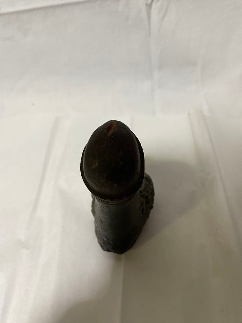 民芸品 木彫り 性神 信仰人形 ガラスケース入り／夫婦和合・安産祈願／詳細不明