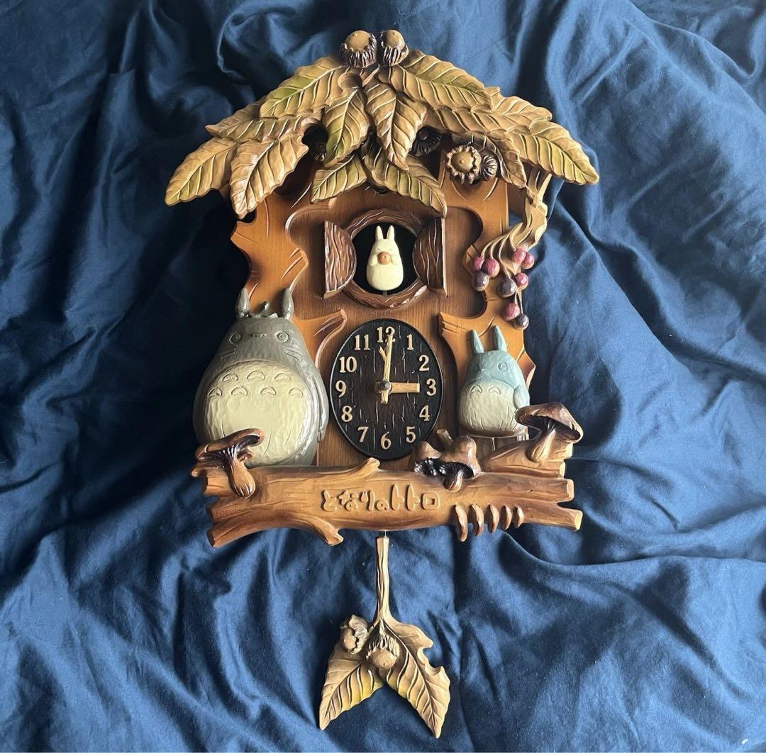 希少　となりのトトロ 掛け時計 からくり時計 アニメーション　宮崎駿　リズム