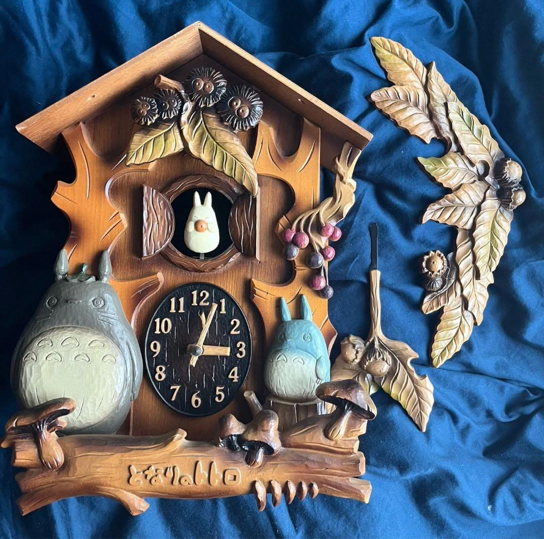 希少　となりのトトロ 掛け時計 からくり時計 アニメーション　宮崎駿　リズム