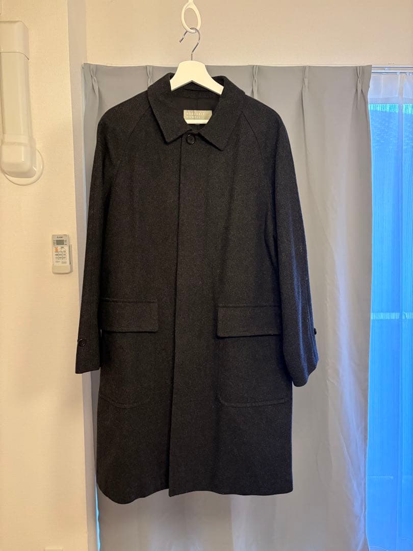 MARGARET HOWELL ウールステンカラーコート グレー