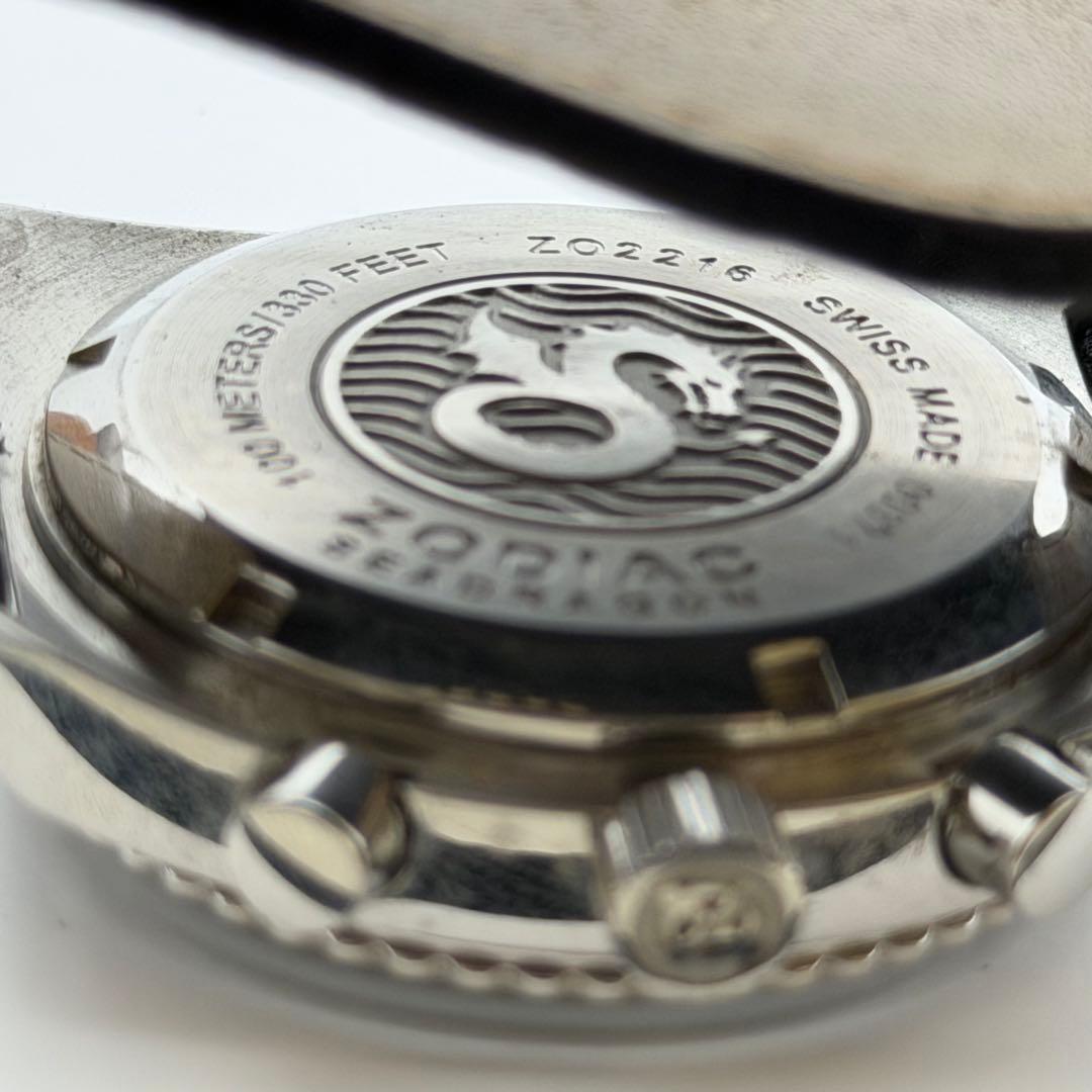 【希少】ゾディアック　ZO2216 シードラゴン　クォーツ　ブラック　クロノ